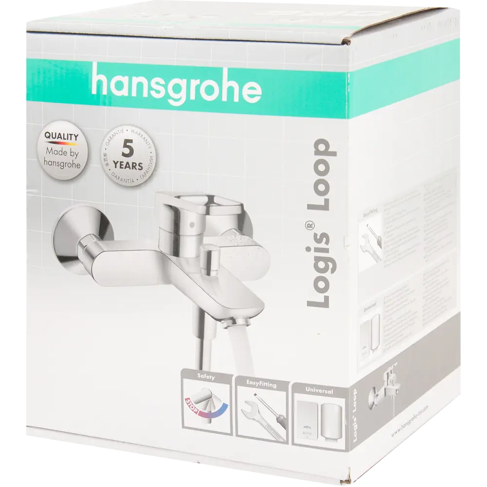 Смеситель для ванной Hansgrohe Logis Loop однорычажный цвет хром STLM-2136607 - Вид №3