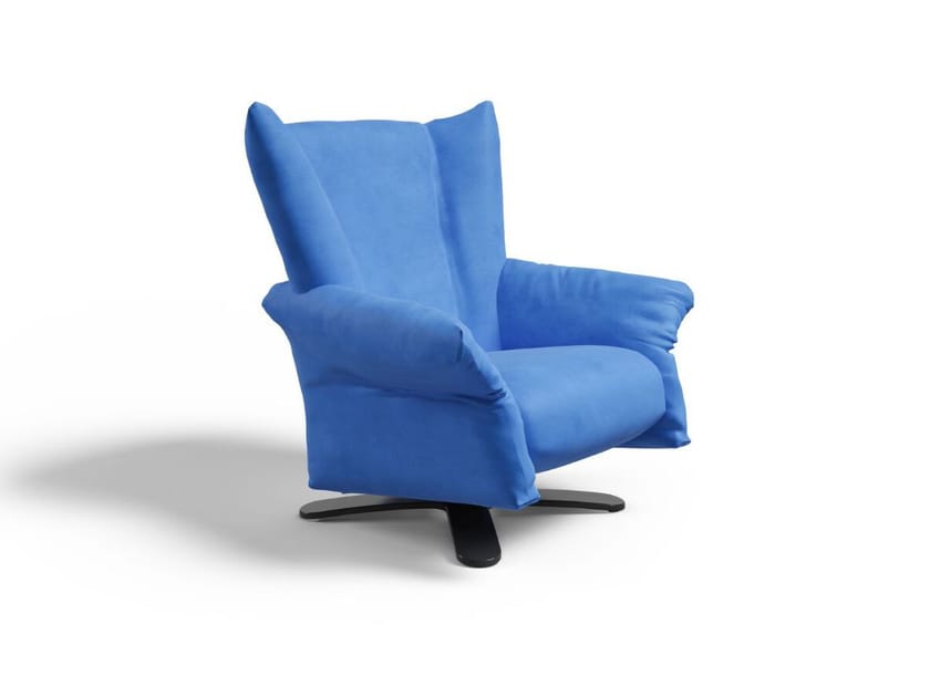 Тканевое вращающееся кресло с подлокотниками Egoitaliano DIPLOMATICO ARCH-00079571