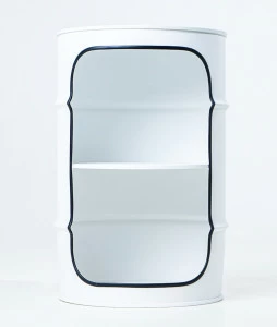Бочка-шкаф декоративная металлическая белая Xe White STARBARREL  00-3895257 Белый