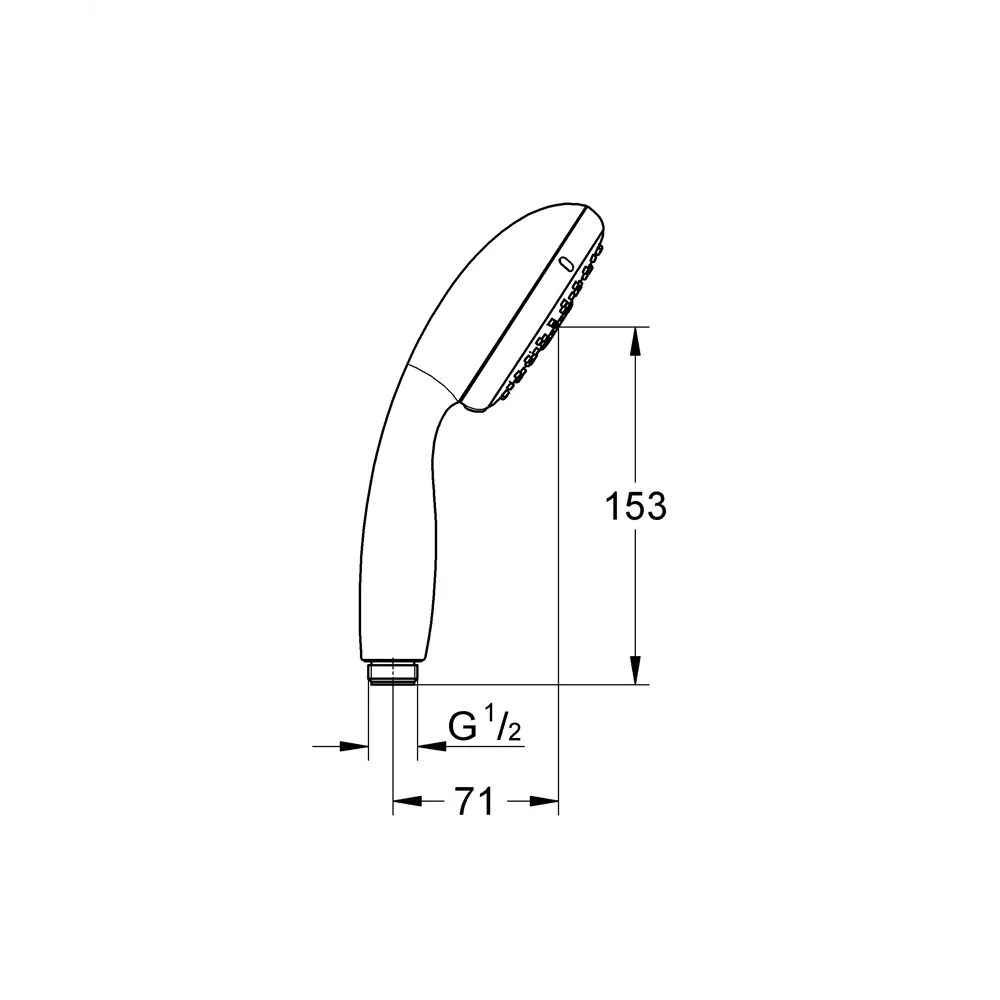 Лейка для душа Grohe New Tempesta 3 режима цвет хром Tempesta-F Trigger Spray STLM-2197648 - Вид №3