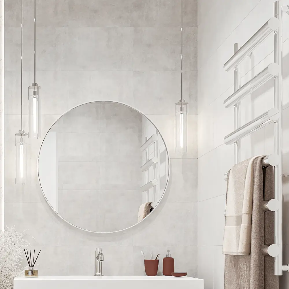 89322564 Плитка настенная Culto Lumino 27x40 см 1.08 м² матовая цвет светло-серый STLM-0948636