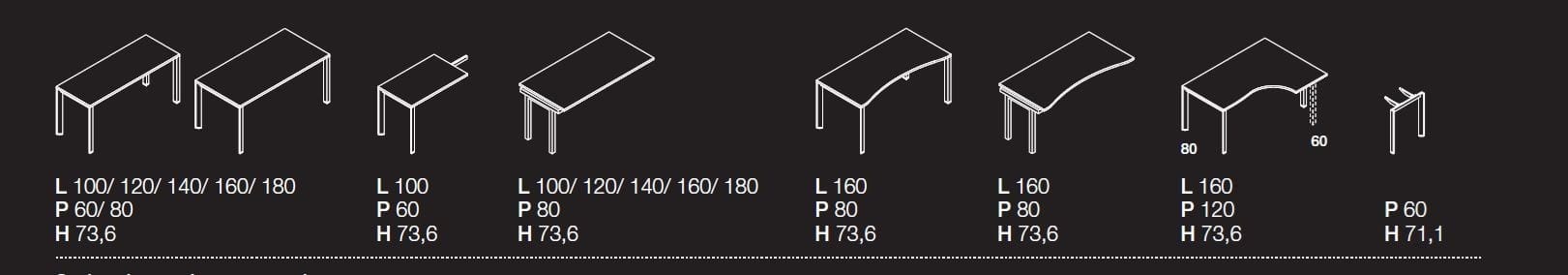 Секционный стол с ящиками Las Mobili Oxi ARCH-00120615 - Вид №2