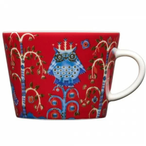 Чашка для кофе капучино "Taika" красная LE-VILLAGE СОВРЕМЕННЫЙ 221949 Красный