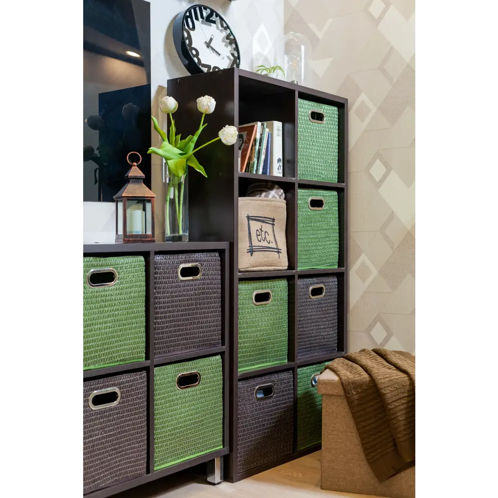 Стеллаж 8 секций 70x137,2x31,5 см, ЛДСП, цвет венге 18079685 STLM-2205991 Santreyd  - Вид №8