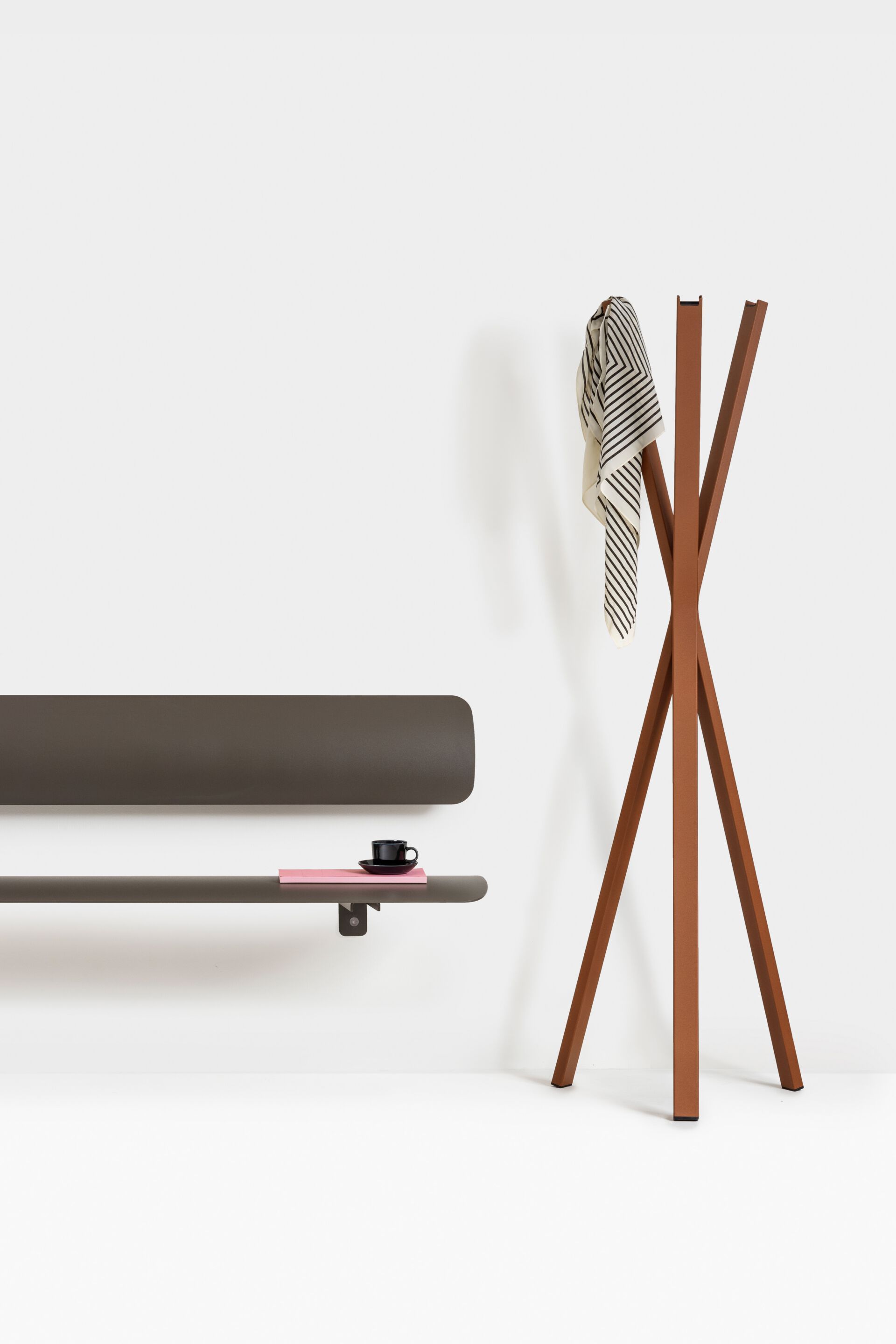 Стальная скамейка с порошковым покрытием FUNCTIONALS BEN ARCH-00131244 - Вид №5