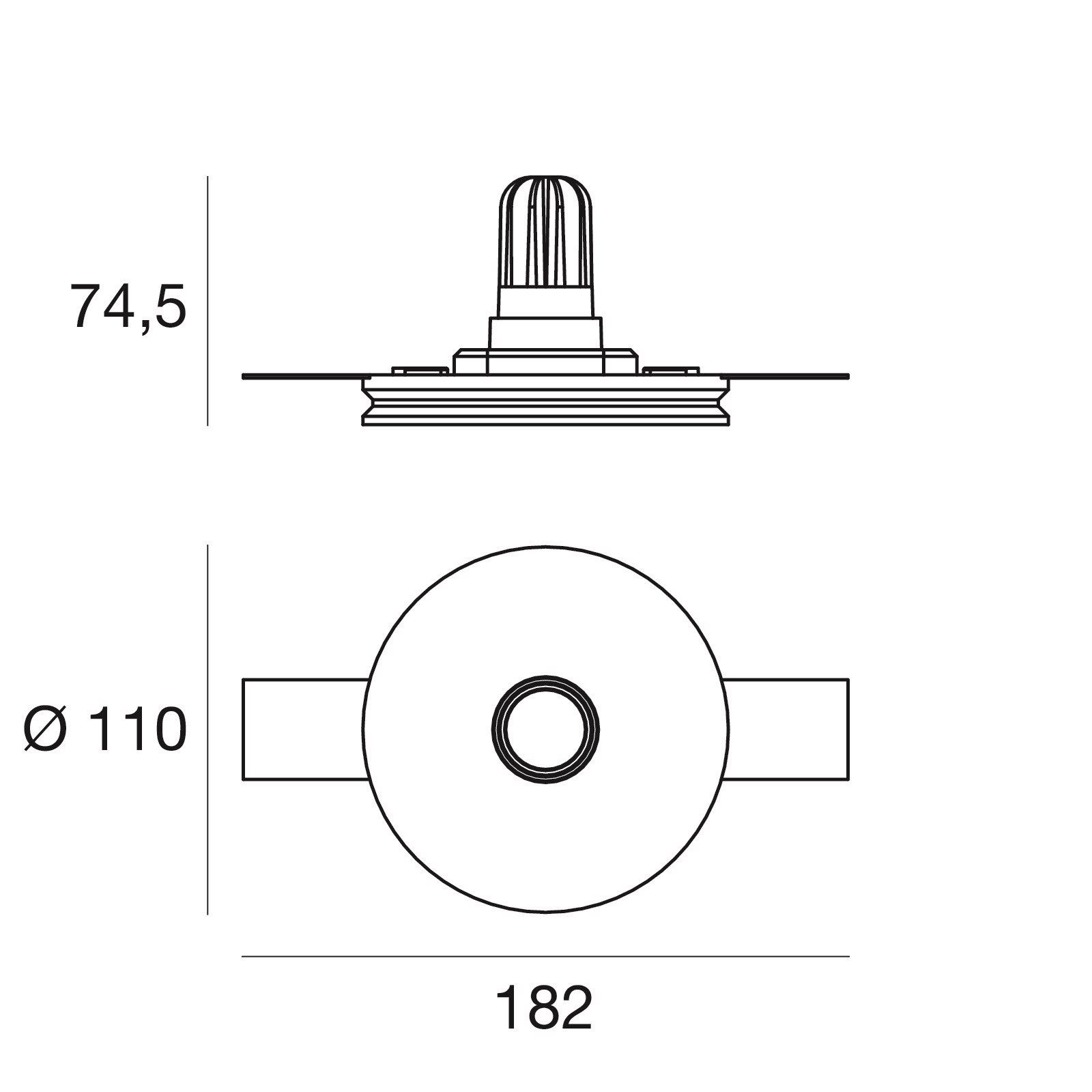 Гипсокартон круглый светодиодный светильник Linea Light Group GYPSUM COLORING_R ARCH-00022299 - Вид №7