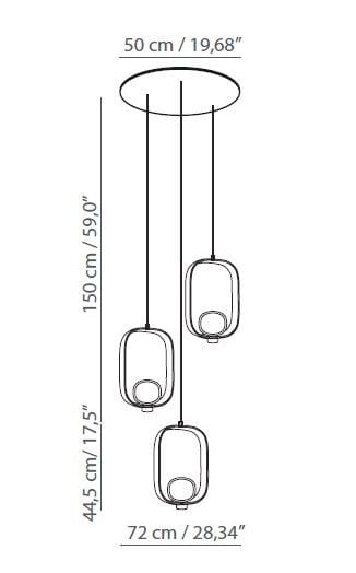 Окрашенный металлический подвесной светильник Tooy Filipa ARCH-00089216 - Вид №2
