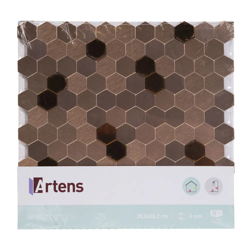 Мозаика Artens «Mix», 26.6х26.2 см, цвет коричневый STLM-2176284 - Вид №3