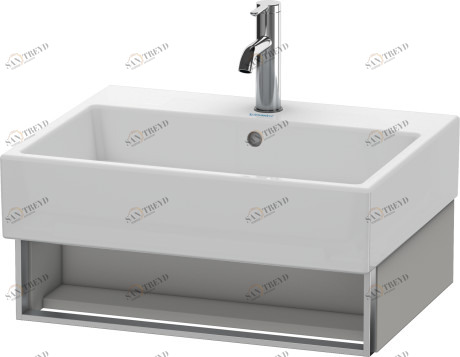 VA602500707 Vero Air Тумбочка подвесная Бетонно-серый матовый декор Duravit