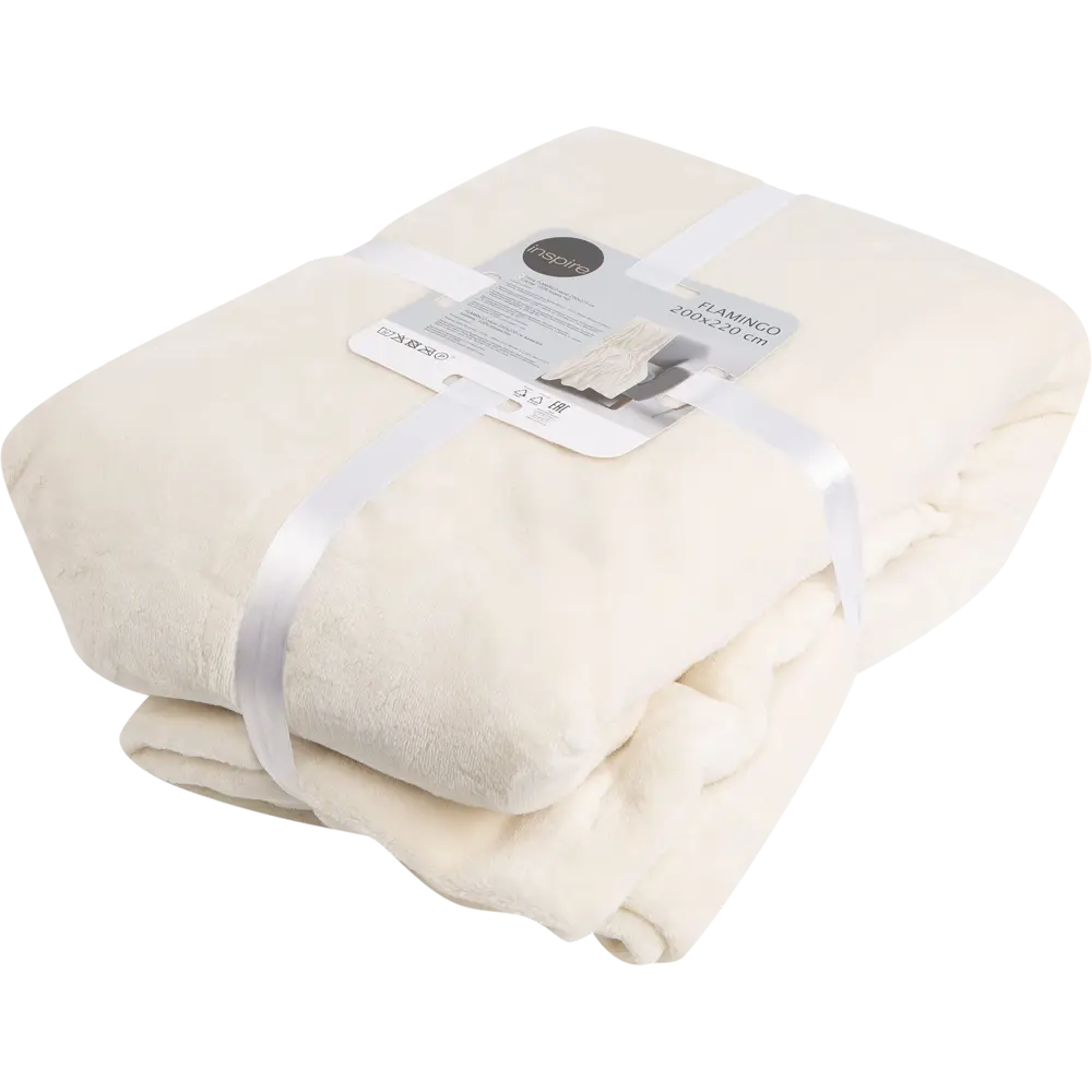 Плед Flamingo 200x220 см микрофибра цвет экрю INSPIRE STLM-2042407