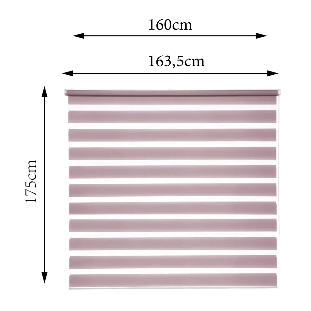 Штора рулонная день-ночь Inspire Peter 160x175 см сиреневая Santal 4 STLM-2058023 - Вид №2