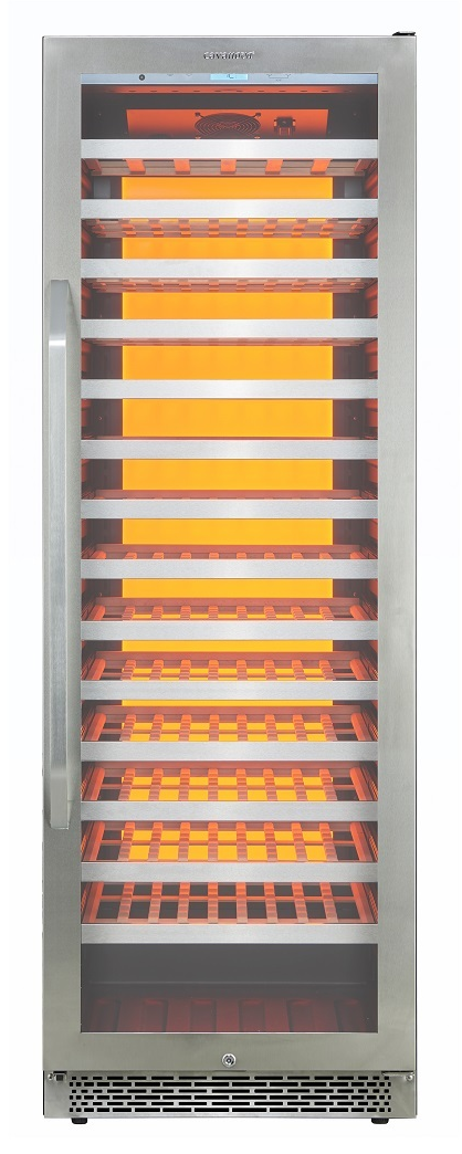 9189164 Винный шкаф Cavanova CV135-1TL серебристый STDN-0040358 - Вид №15