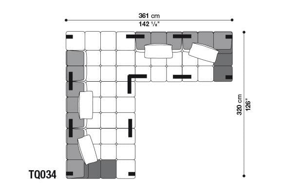 Модульный диван B&B Italia Tufty Time ARCH-00144354 - Вид №64