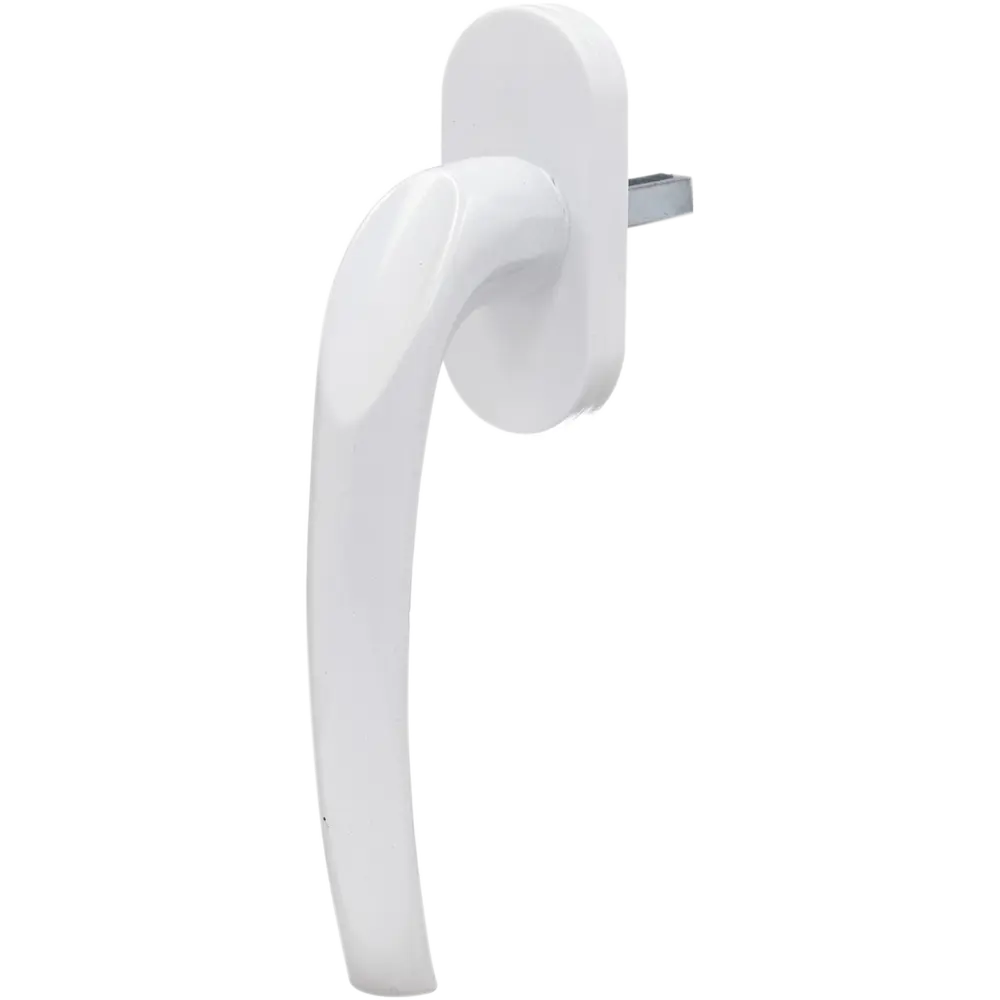 Ручка оконная Комфорт 166 мм металл цвет белый ЛЕВША STLM-2190443