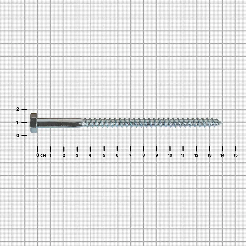 Болт сантехнический DILWIS Глухарь оцинкованный 8x140 мм 89384859 STLM-1571743 - Вид №2