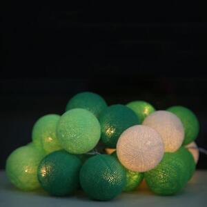 Гирлянда из хлопковых шариков от сети на 20 лампочек мохито
