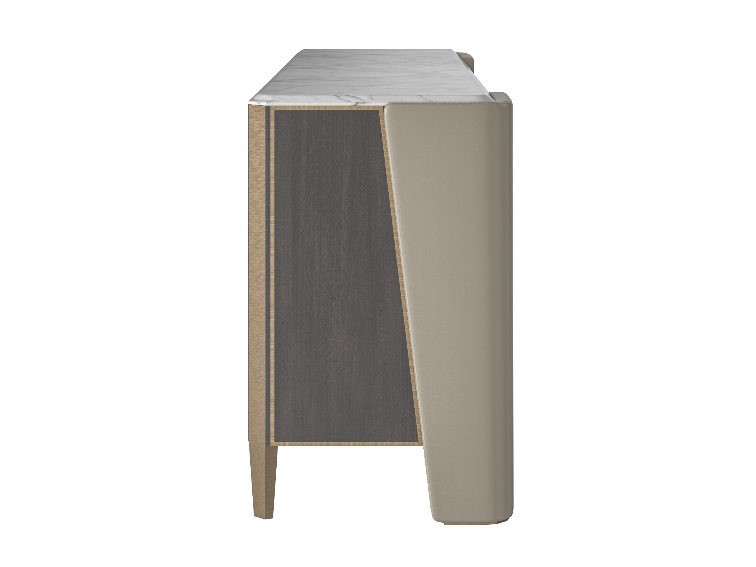 Шкаф из бука с ящиками Modenese Luxury Interiors LEATHERED ARCH-00007805 - Вид №2