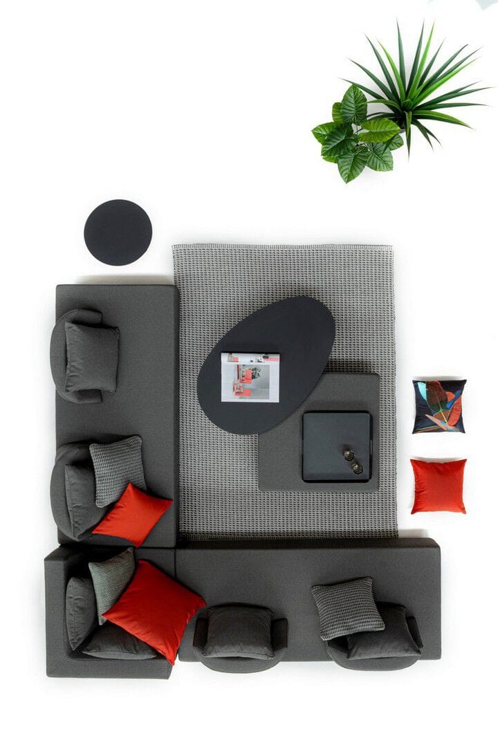 Угловой садовый диван из ткани BIZZOTTO Piper ARCH-00131947 - Вид №11