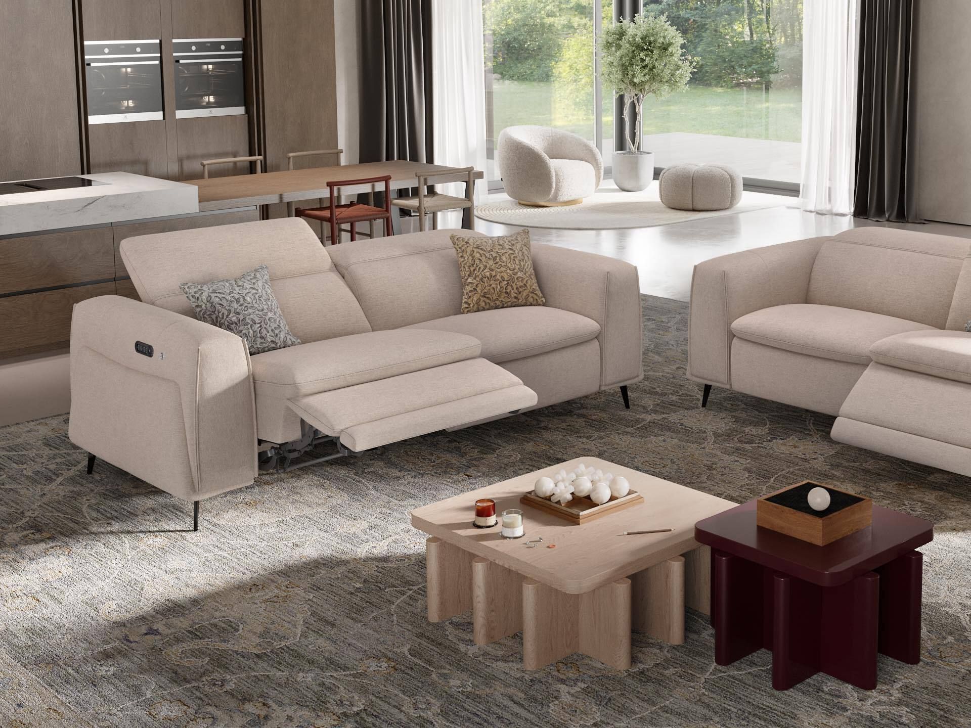 3-местный тканевый диван Sofanella Belluno ARCH-00005364