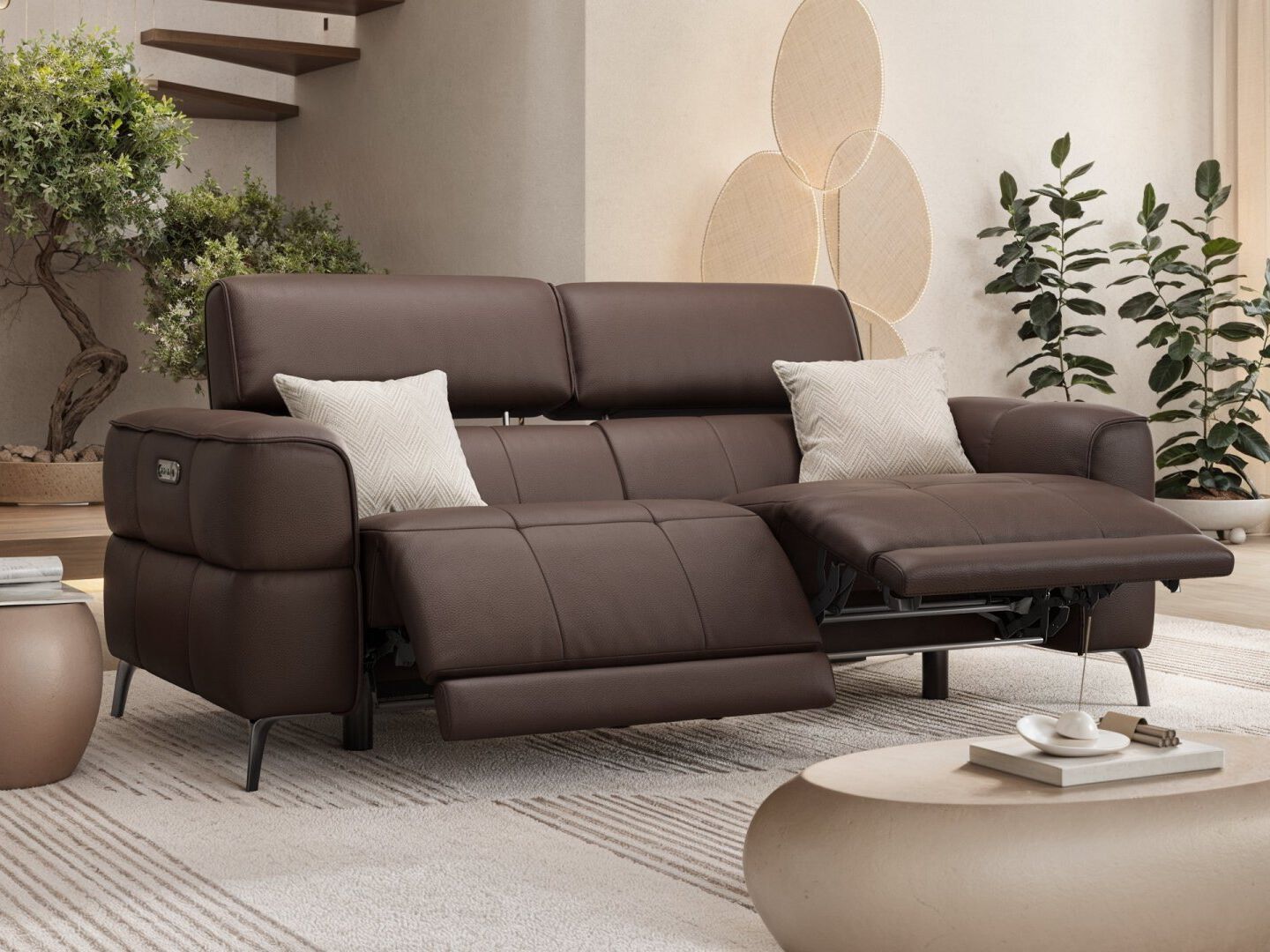 3-местный кожаный диван Sofanella Mezzano ARCH-00061786 - Вид №4