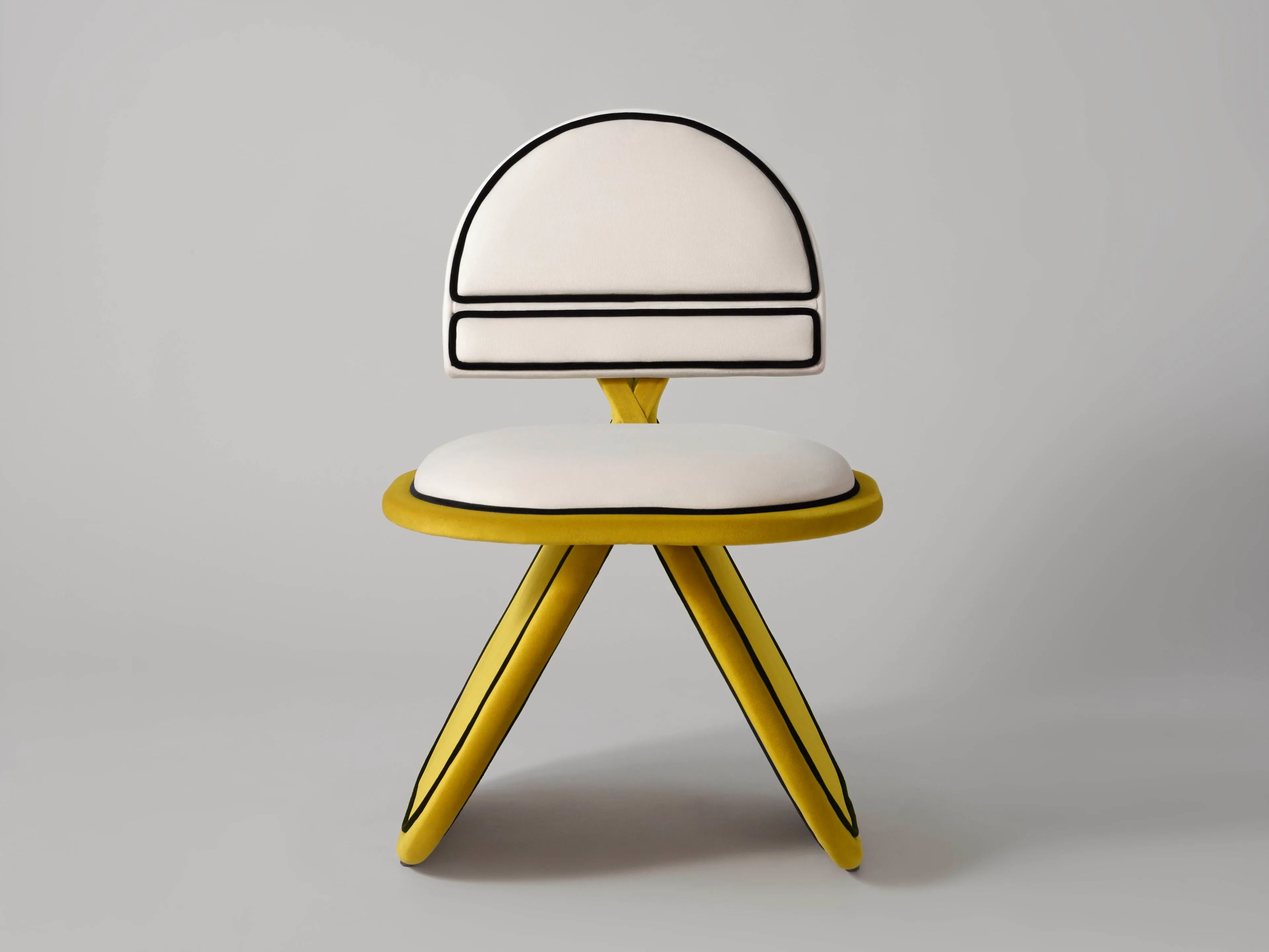 Бархатный мягкий стул DOVAIN STUDIO MECO ARCH-00073637