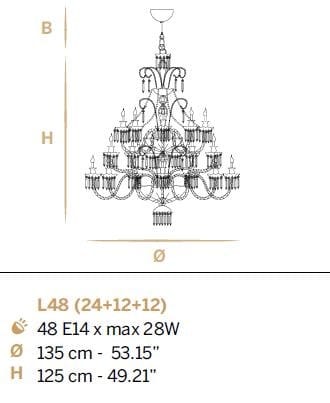Хрустальная люстра Euroluce Lampadari Imperial ARCH-00040074 - Вид №1