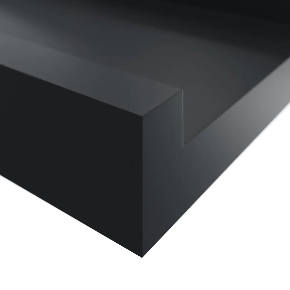 Полка настенная Spaceo Paris 60x10 см МДФ цвет чёрный STLM-2078688 - Вид №2
