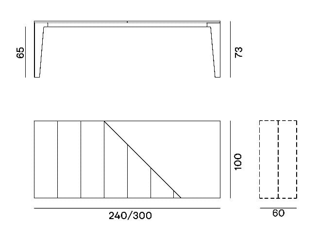 Прямоугольный садовый стол из керамогранита Lecce Stone Gervasoni Gervasoni Outdoor ARCH-00134516 - Вид №4