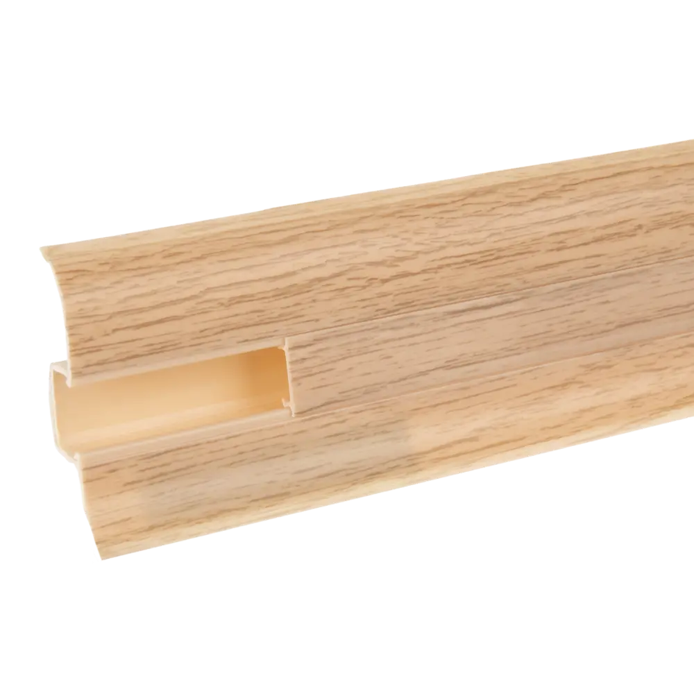 Плинтус напольный ПВХ цвет дуб мадура 220x23x58 мм 89348889 STLM-2141889 Santreyd 
