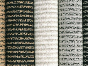 Полосатый прямоугольный ковер ручной работы