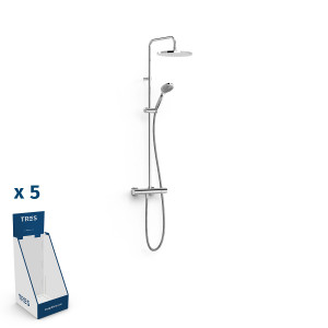 Подвесной 2-ходовой настенный термостатический смеситель для душа -19039301BX TRES