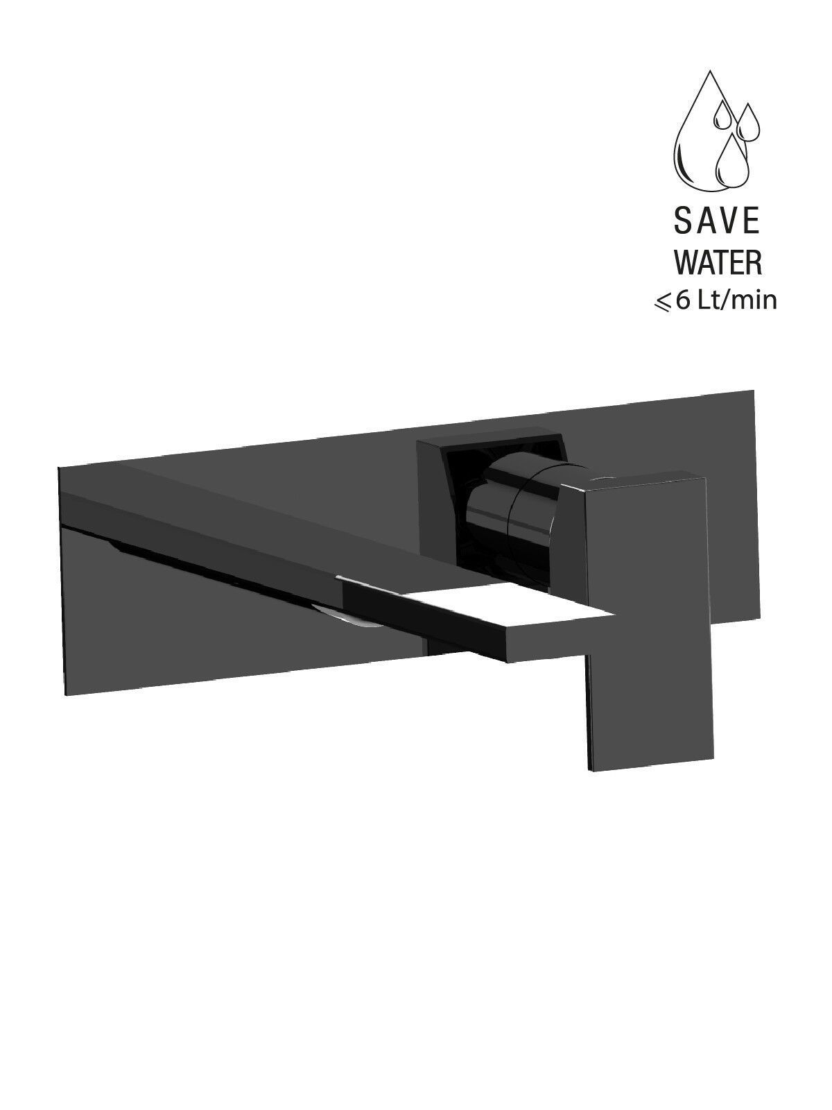 Настенный смеситель для раковины с пластиной без слива Rubinetterie Frattini Vita Due ARCH-00054452 - Вид №19