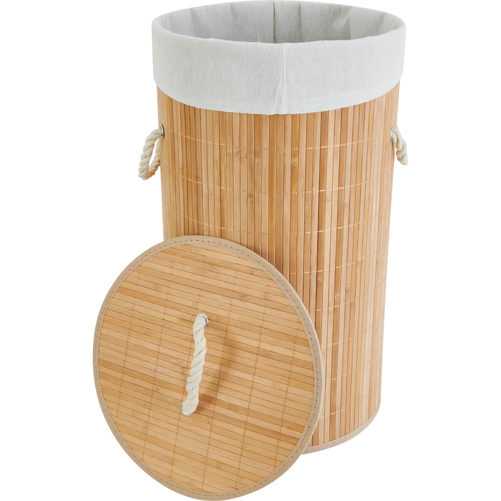Корзина для белья Sensea Bamboo 60 л цвет бамбук STLM-2092991 - Вид №2