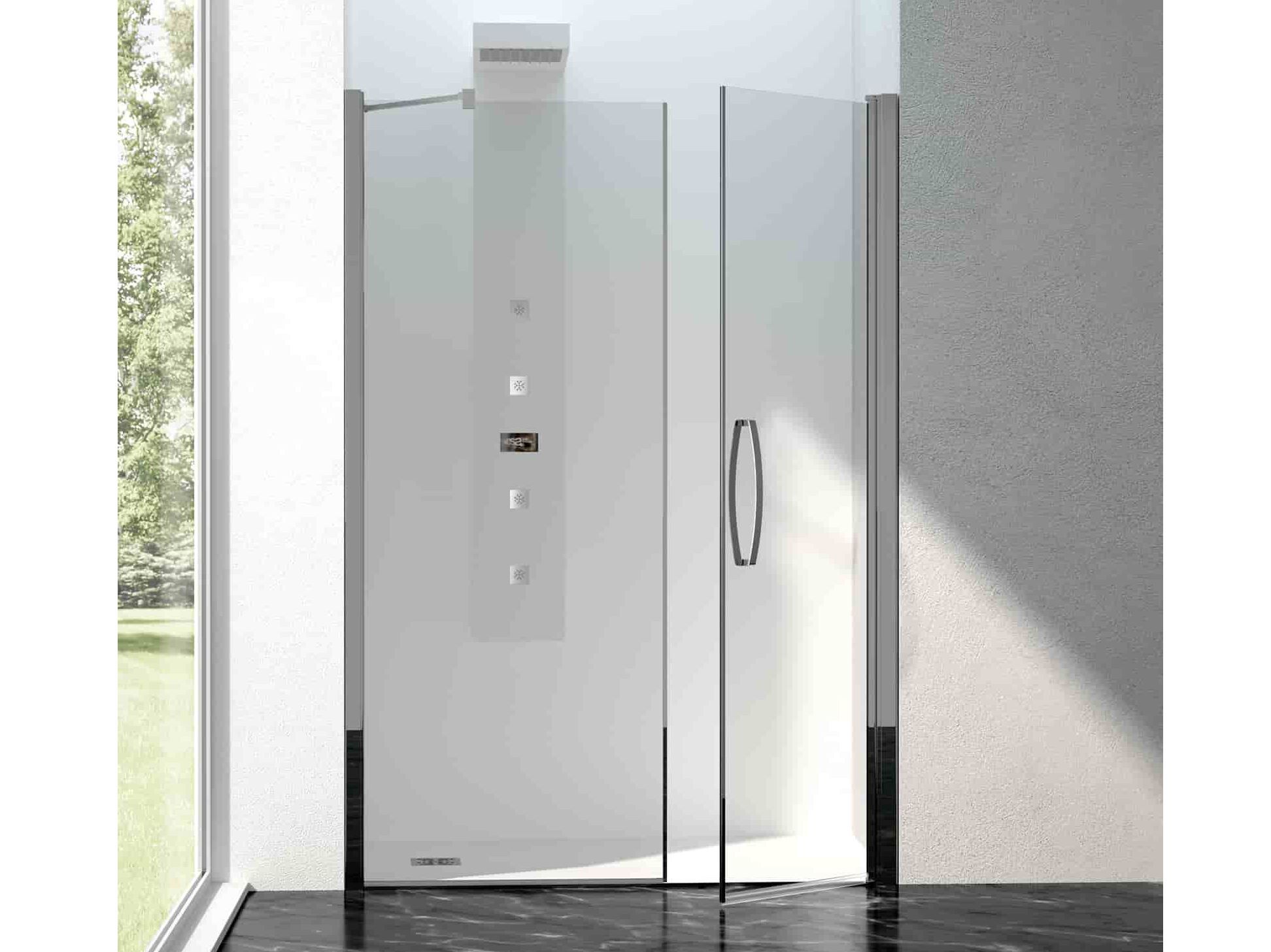 Алюминиевая и стеклянная нишевая душевая кабина с распашной дверью CSA Box Doccia Камилла ARCH-00045459