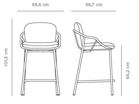 Высокий садовый стул MUSOLA Nansa ARCH-00120213 - Вид №8