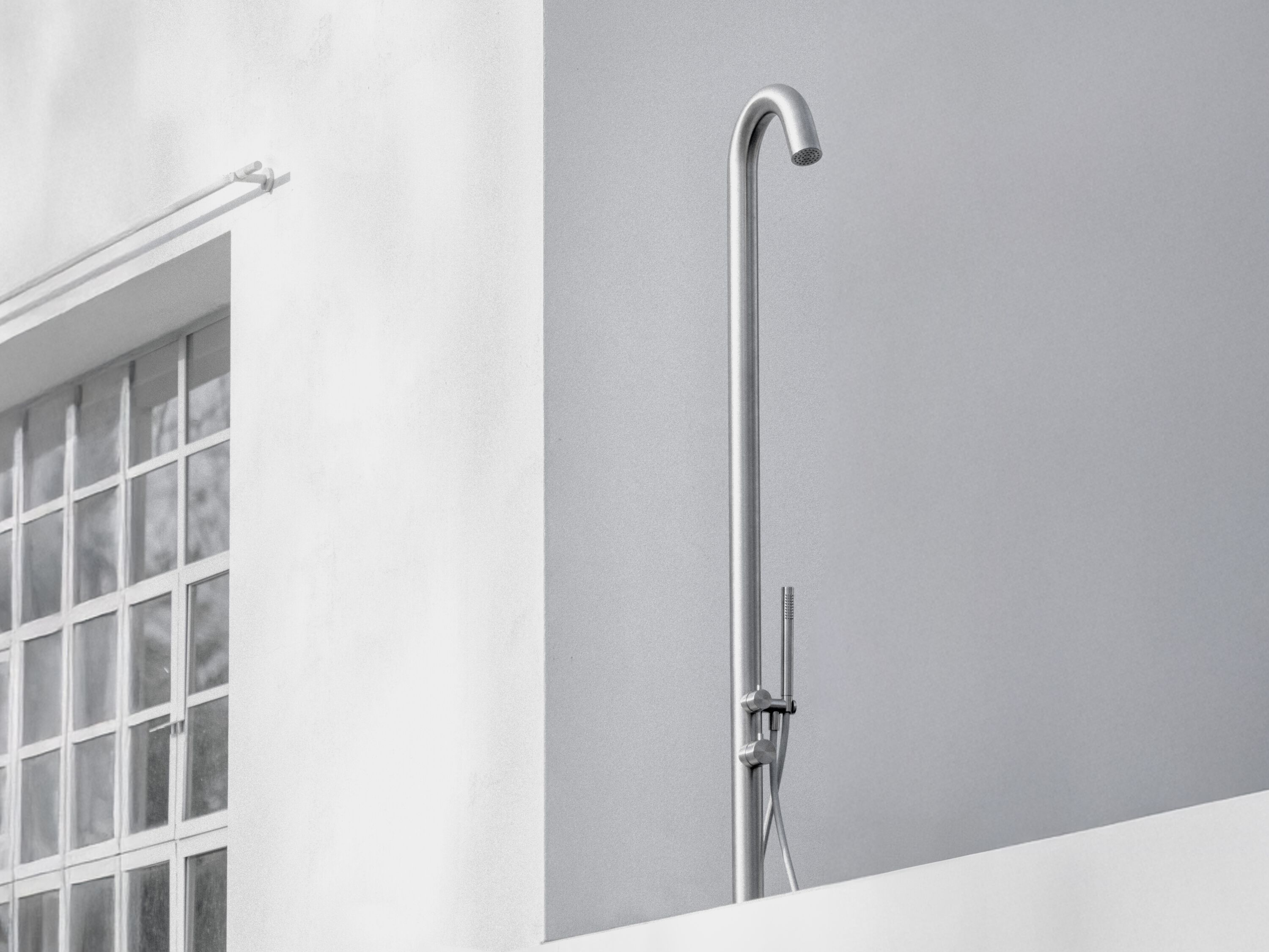 Стальной душ на открытом воздухе с ручным душем IB PROGRAM 316 MA901 ARCH-00114211 - Вид №1