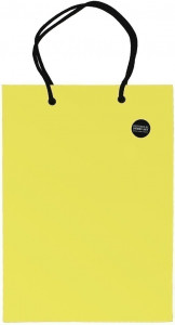 437595 Пакет подарочный, 10 х 14 см, желтый Дымов-Арт