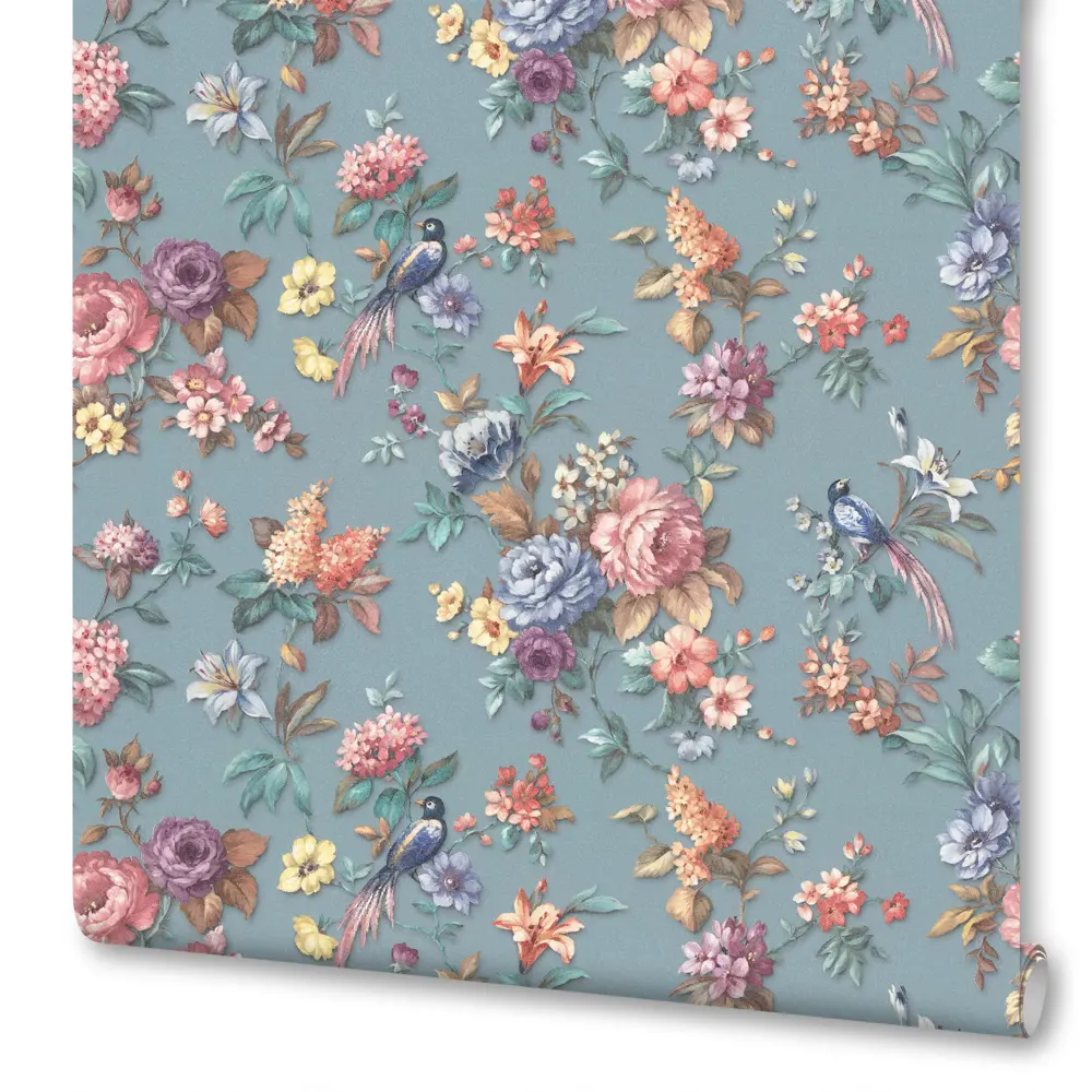 Обои флизелиновые Артекс Вивьен синие 1.06 м 10686-05 STLM-2144112