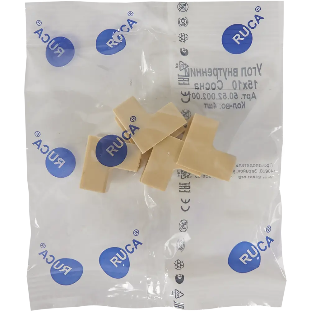 Угол внутренний для кабель-канала 15/10 мм цвет сосна 4 шт Santreyd STLM-2055849 - Вид №1