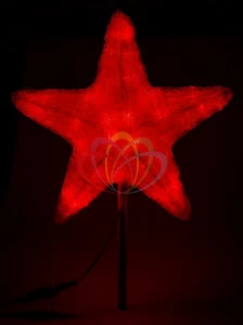 Светодиодная фигура "Звезда" 50см красная SUPERNW СВЕТОВЫЕ ФИГУРЫ 217556 Красный