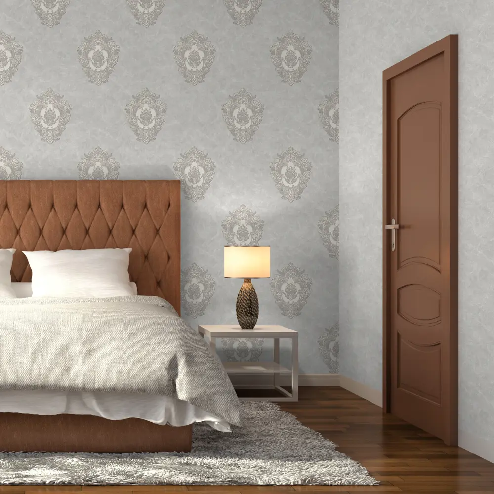 Обои флизелиновые Monte Solaro Shanti серые 1.06 м 9053-11 82734883 STLM-2192466 - Вид №3