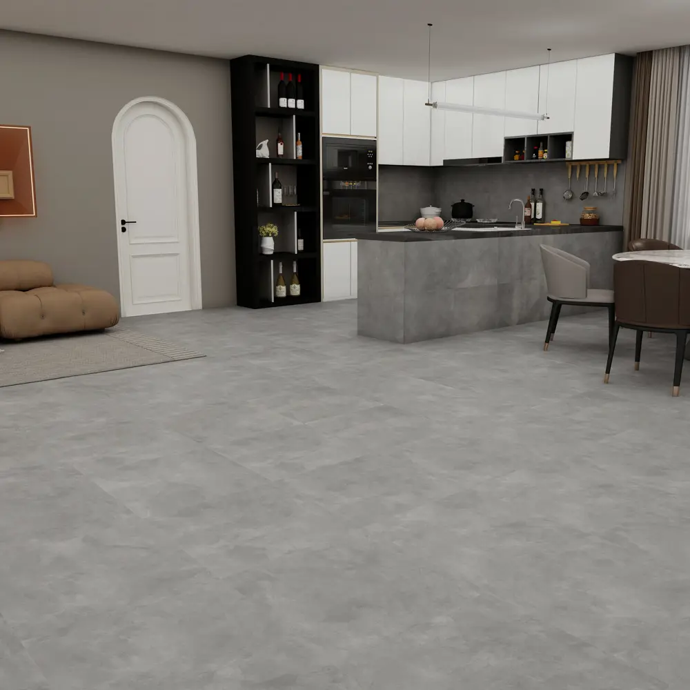 Глазурованный керамогранит Duna Cemento Gris Matt 60x60 см 1.44 м² матовый цвет светло-серый STLM-2053314