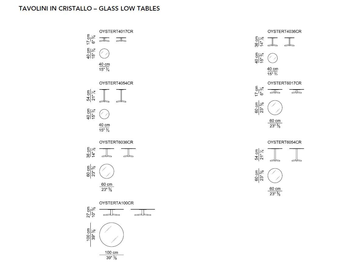Низкий Хрустальный журнальный столик i 4 Mariani Oyster ARCH-00134986 - Вид №2