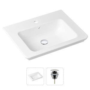 90760172 Раковина накладная 21520859 60см, с донным клапаном Bathroom Sink STLM-0371708 LAVINIA BOHO