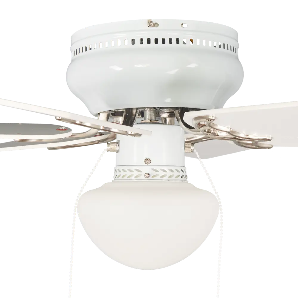 Люстра-вентилятор E27х1X60 Вт, цвет белый Globo STLM-2100139 - Вид №5