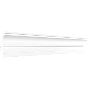 Комплект потолочных плинтусов GPX 20, полистирол, цвет белый 2000х50х12 мм, 20 шт GLANZEPOL