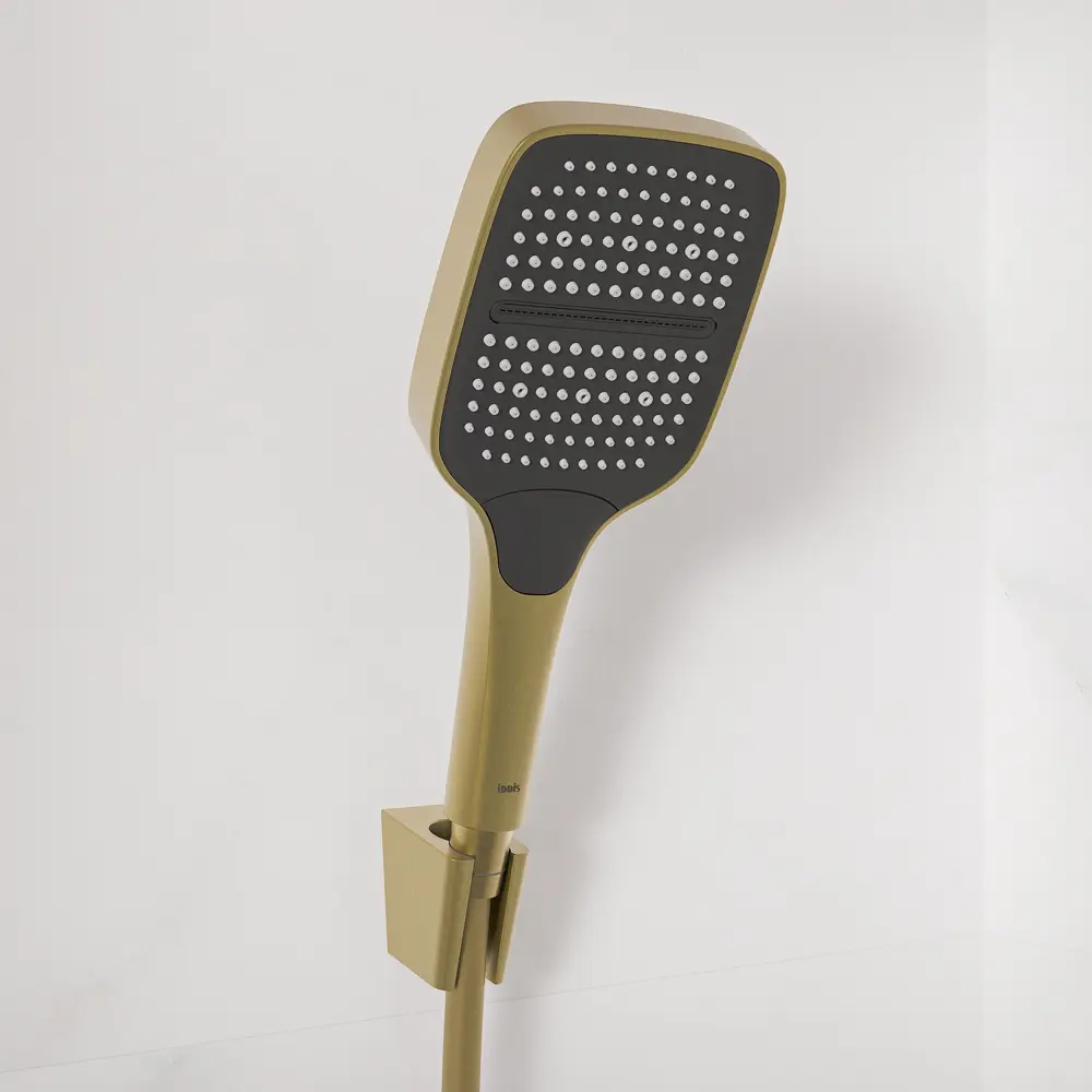 Смеситель для ванны Iddis LAHMG00i02 однорычажный с лейкой и шлангом цвет золото Lahta STLM-2082215 - Вид №3