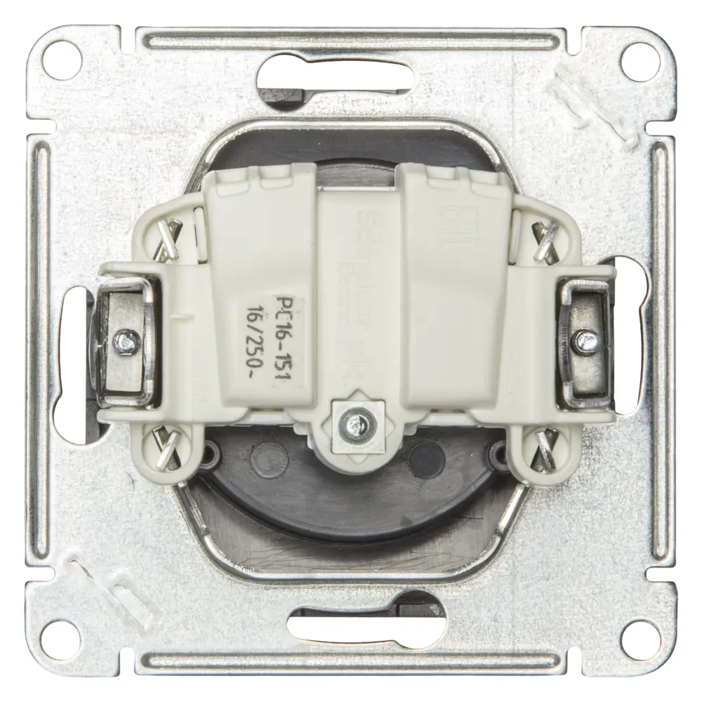 Розетка Schneider Electric W59, защитные шторки, цвет черный бархат STLM-2078239 - Вид №1