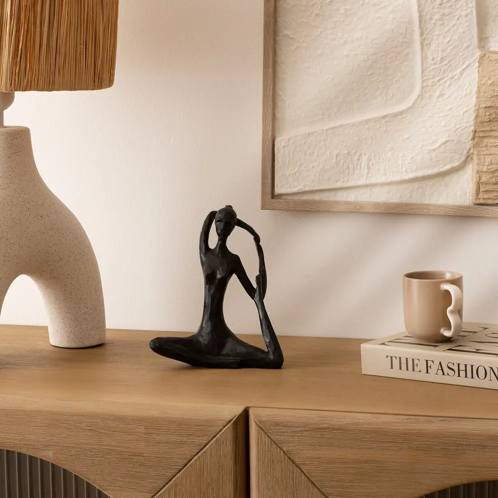 Статуэтка Йога пластик черная 18 см Atmosphera STLM-2136406 - Вид №5