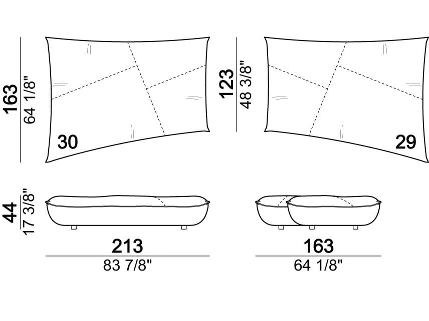 4-местный модульный диван Arketipo NIGHT FEVER ARCH-00101530 - Вид №10
